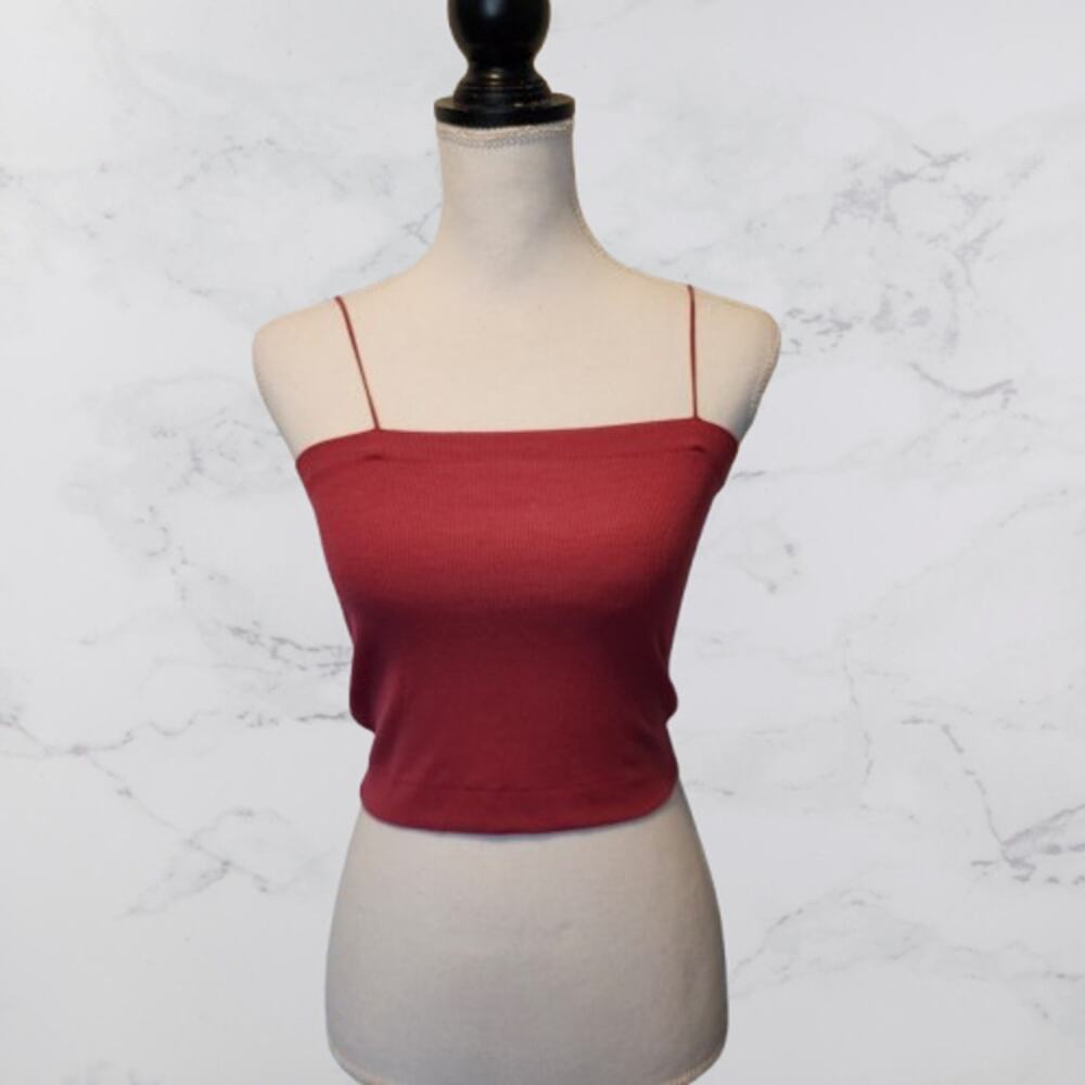 AEO American Eagle Pink Crop Top Medium